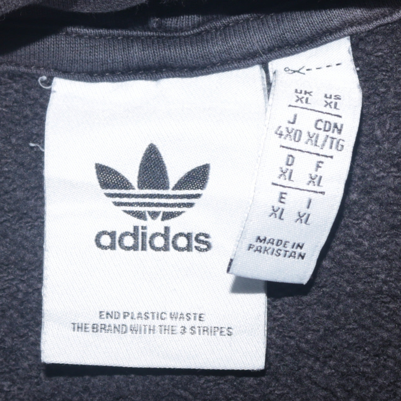 Mens UK Size XL adidas Black Pullover Hoodie