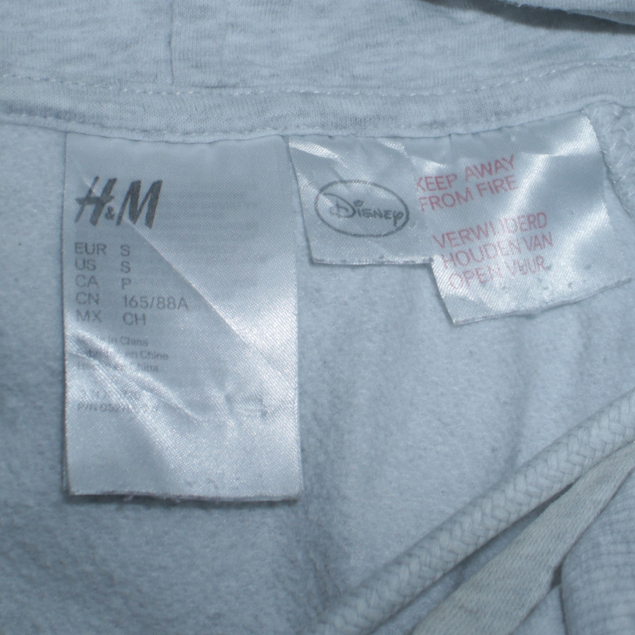 Womens UK Size 10 H&M Grey Pullover Hoodie