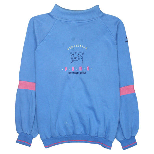 Womens UK Size XL PUMA Blue Pullover Sweatshirt