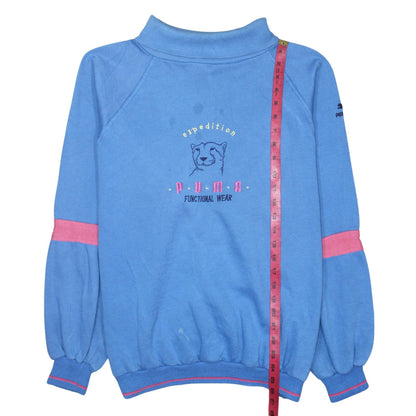 Womens UK Size XL PUMA Blue Pullover Sweatshirt