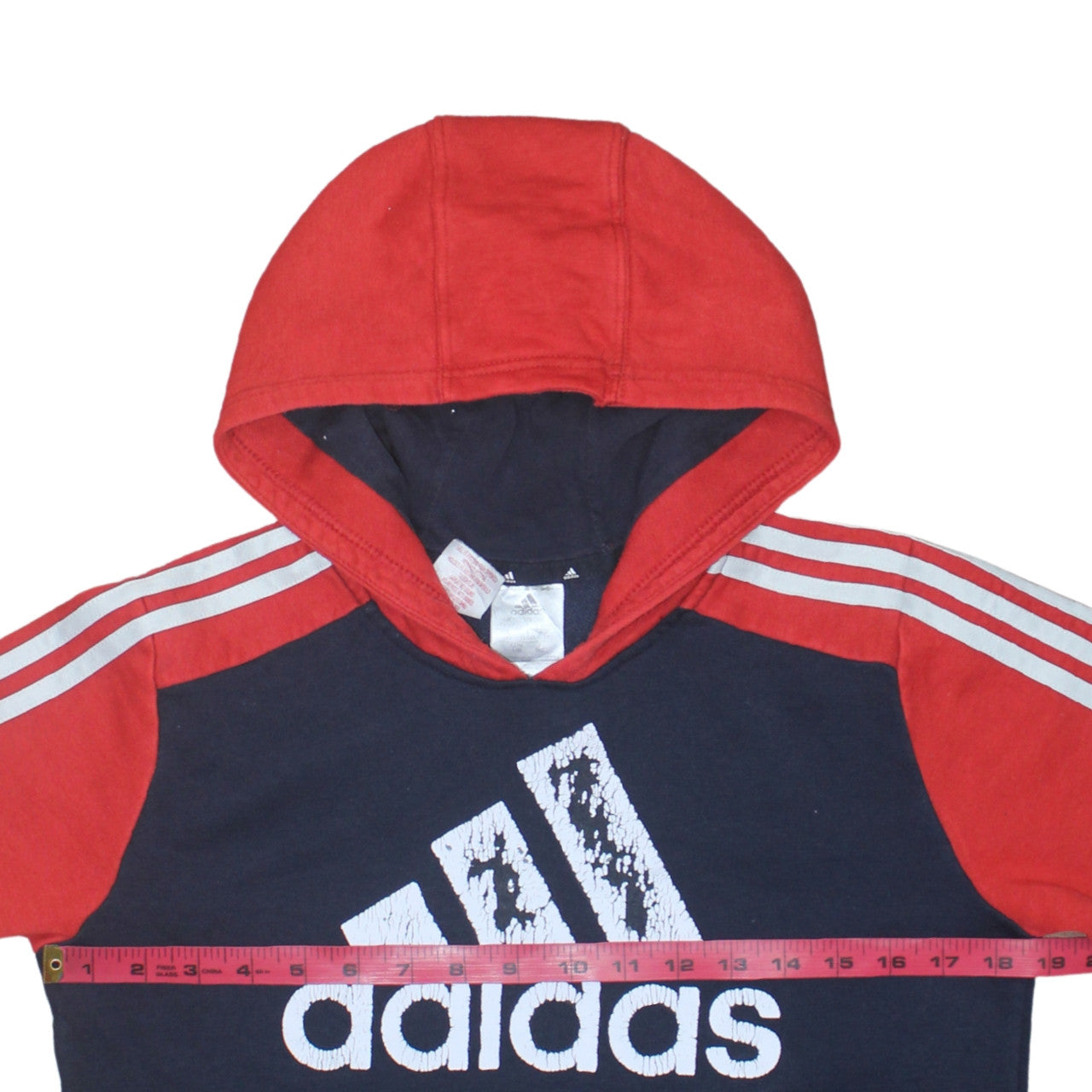 Boys UK Size 13-14 Years adidas Blue Pullover Hoodie