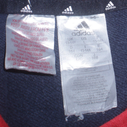 Boys UK Size 13-14 Years adidas Blue Pullover Hoodie