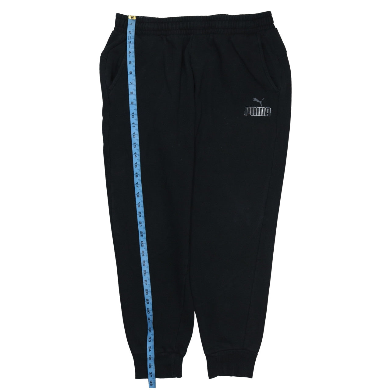 Mens UK Size XL PUMA Regular Fit Jogger Black Trousers