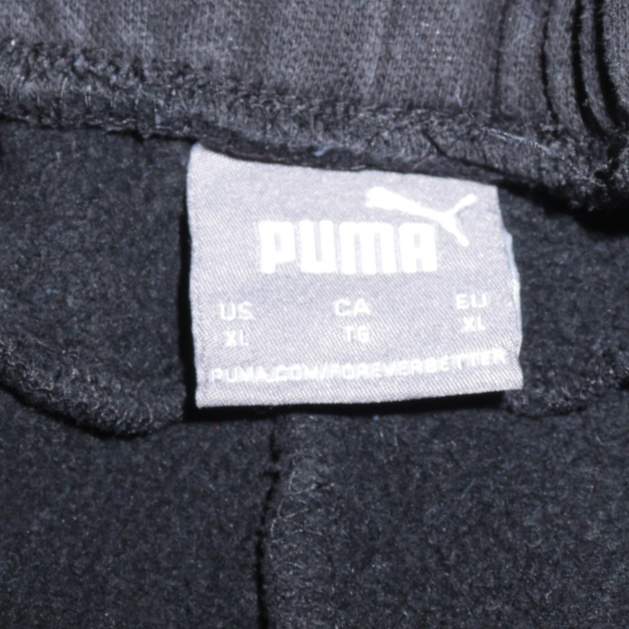 Mens UK Size XL PUMA Regular Fit Jogger Black Trousers