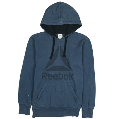 Mens UK Size S Reebok Blue Pullover Hoodie