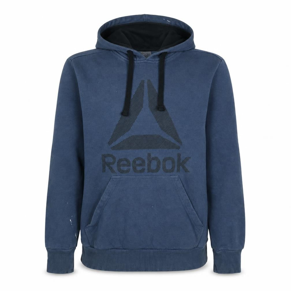 Mens UK Size S Reebok Blue Pullover Hoodie