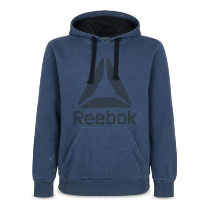 Mens UK Size S Reebok Blue Pullover Hoodie
