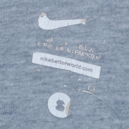 Mens UK Size M Nike Grey Pullover Hoodie