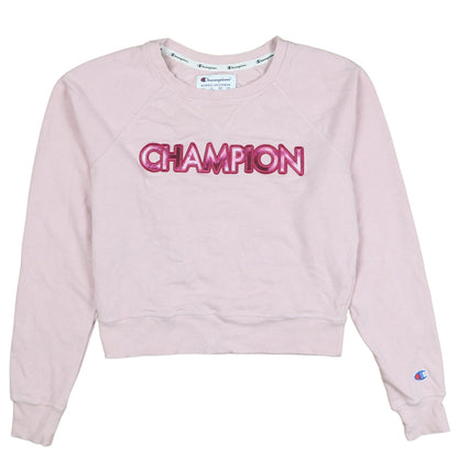 Womens UK Size XS Champion Pink Pullover Sweatshirt