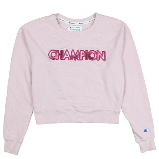 Womens UK Size XS Champion Pink Pullover Sweatshirt