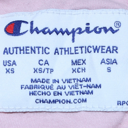 Womens UK Size XS Champion Pink Pullover Sweatshirt