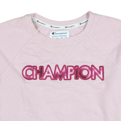 Womens UK Size XS Champion Pink Pullover Sweatshirt