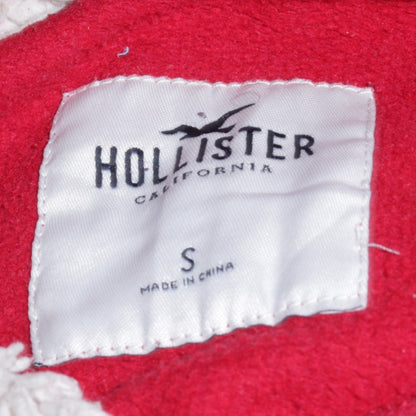 Mens UK Size S Hollister Red Pullover Hoodie