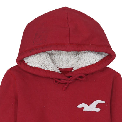 Mens UK Size S Hollister Red Pullover Hoodie