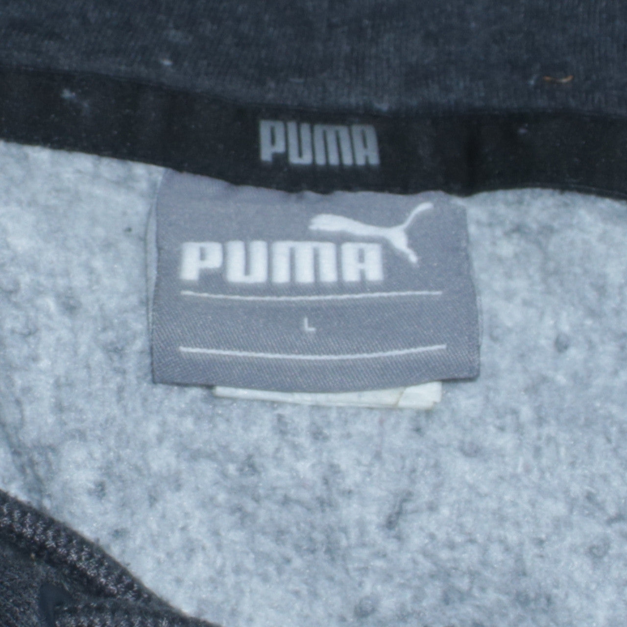 Womens UK Size L PUMA Black Full Zip Hoodie