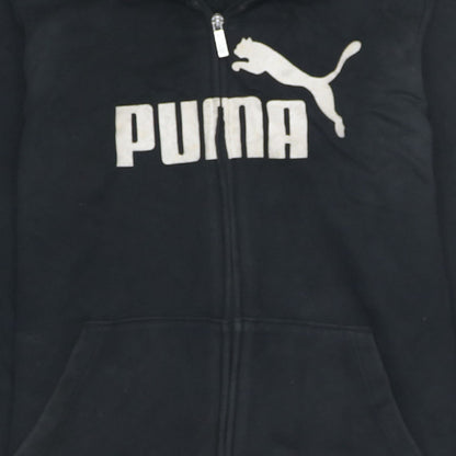 Womens UK Size L PUMA Black Full Zip Hoodie