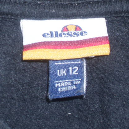 Womens UK Size 12 ellesse Black Pullover Hoodie