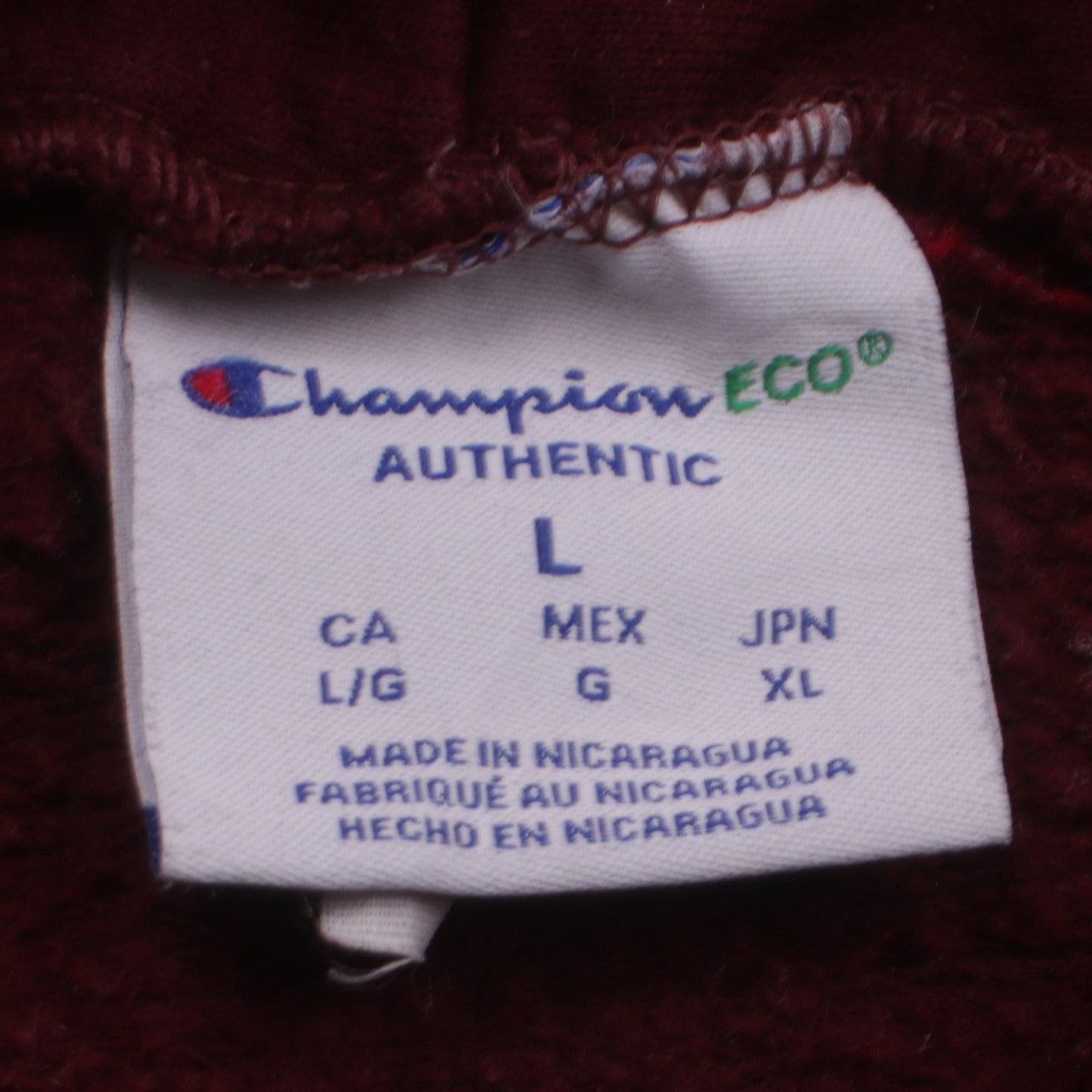 Mens UK Size L Champion Red Pullover Hoodie