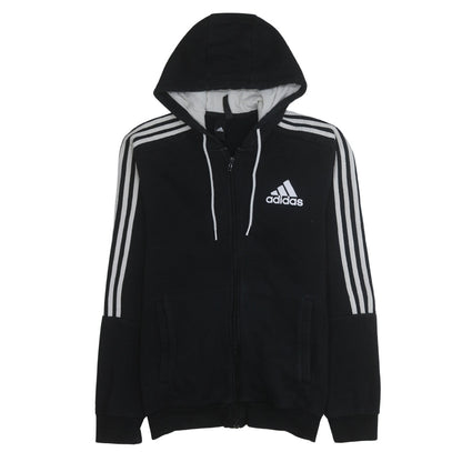 Mens UK Size M adidas Black Full Zip Hoodie