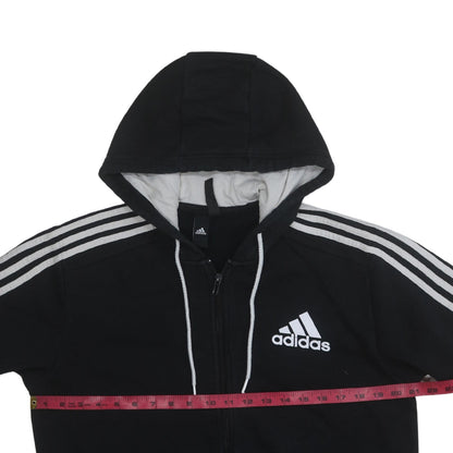 Mens UK Size M adidas Black Full Zip Hoodie