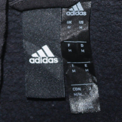 Mens UK Size M adidas Black Full Zip Hoodie