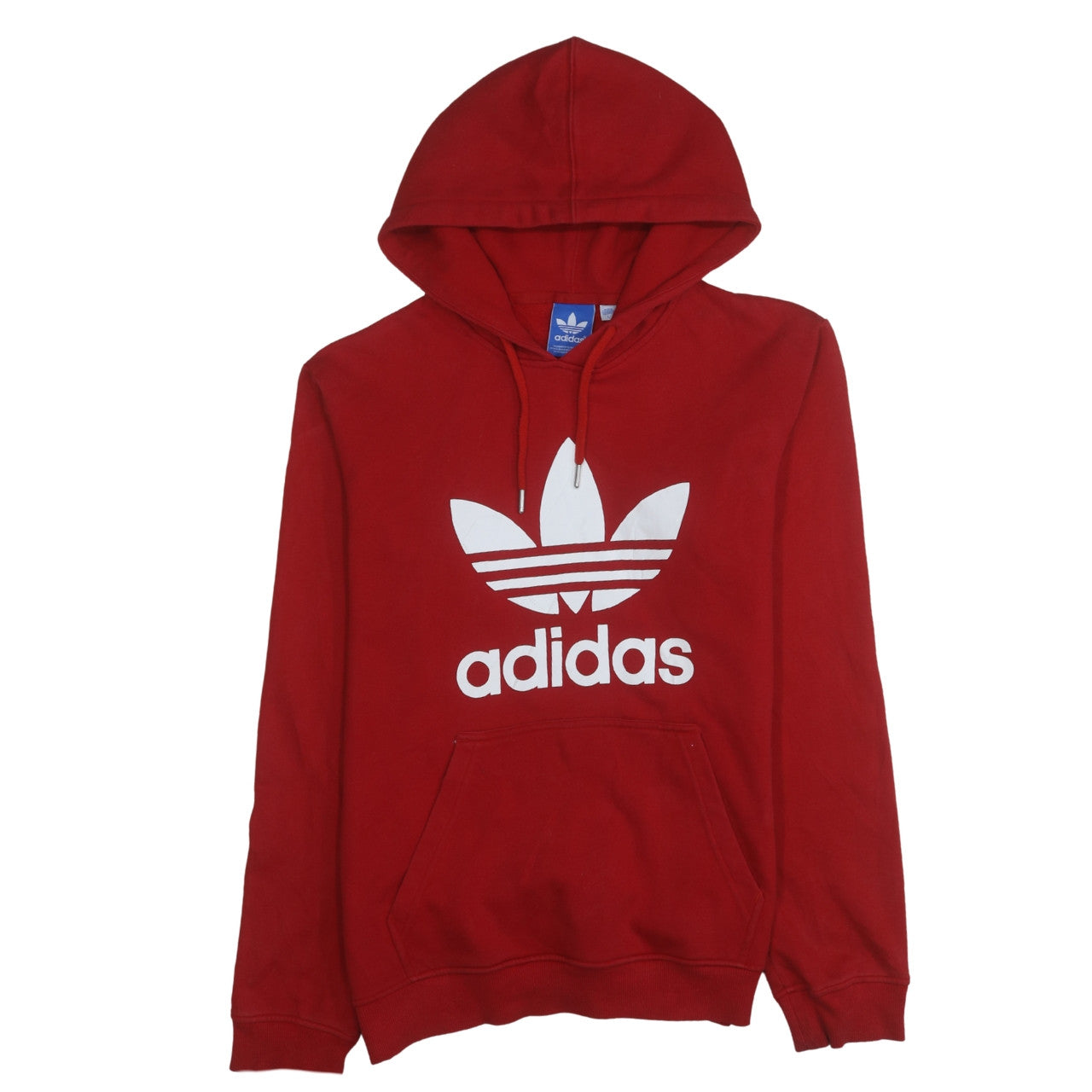 Mens UK Size L adidas Red Pullover Hoodie