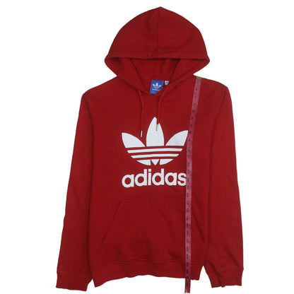 Mens UK Size L adidas Red Pullover Hoodie