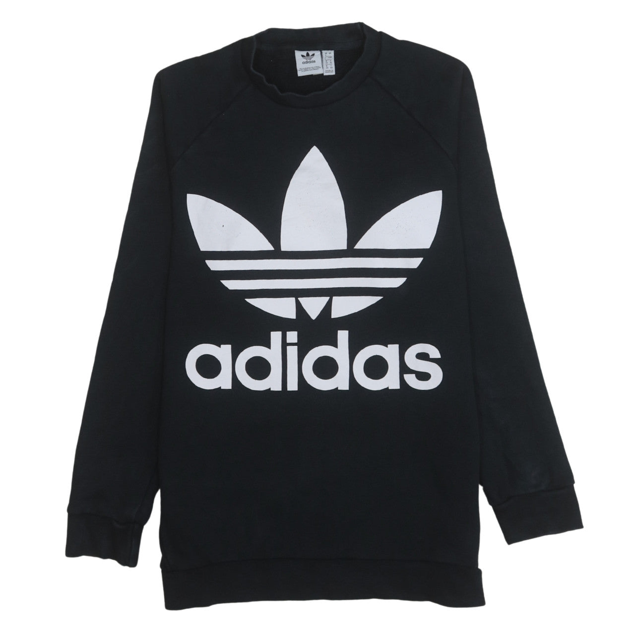 Womens UK Size 8 adidas Black Pullover Sweatshirt