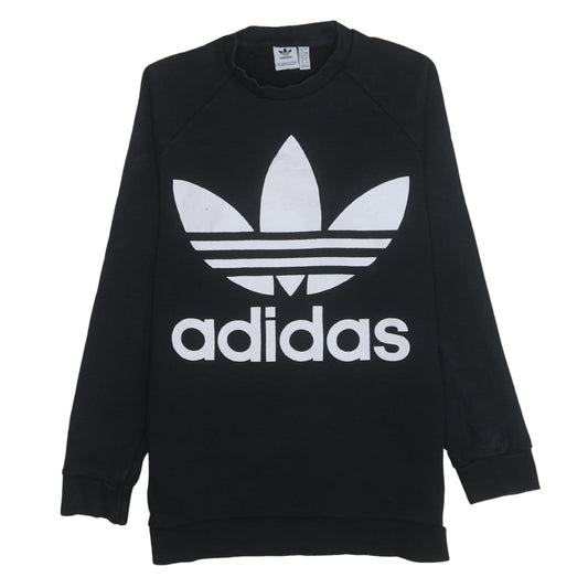 Womens UK Size 8 adidas Black Pullover Sweatshirt