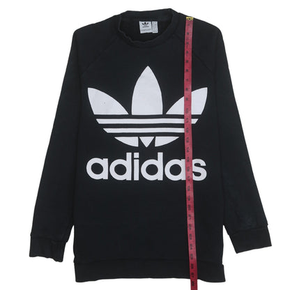 Womens UK Size 8 adidas Black Pullover Sweatshirt