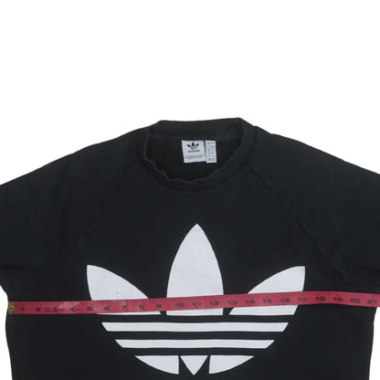 Womens UK Size 8 adidas Black Pullover Sweatshirt