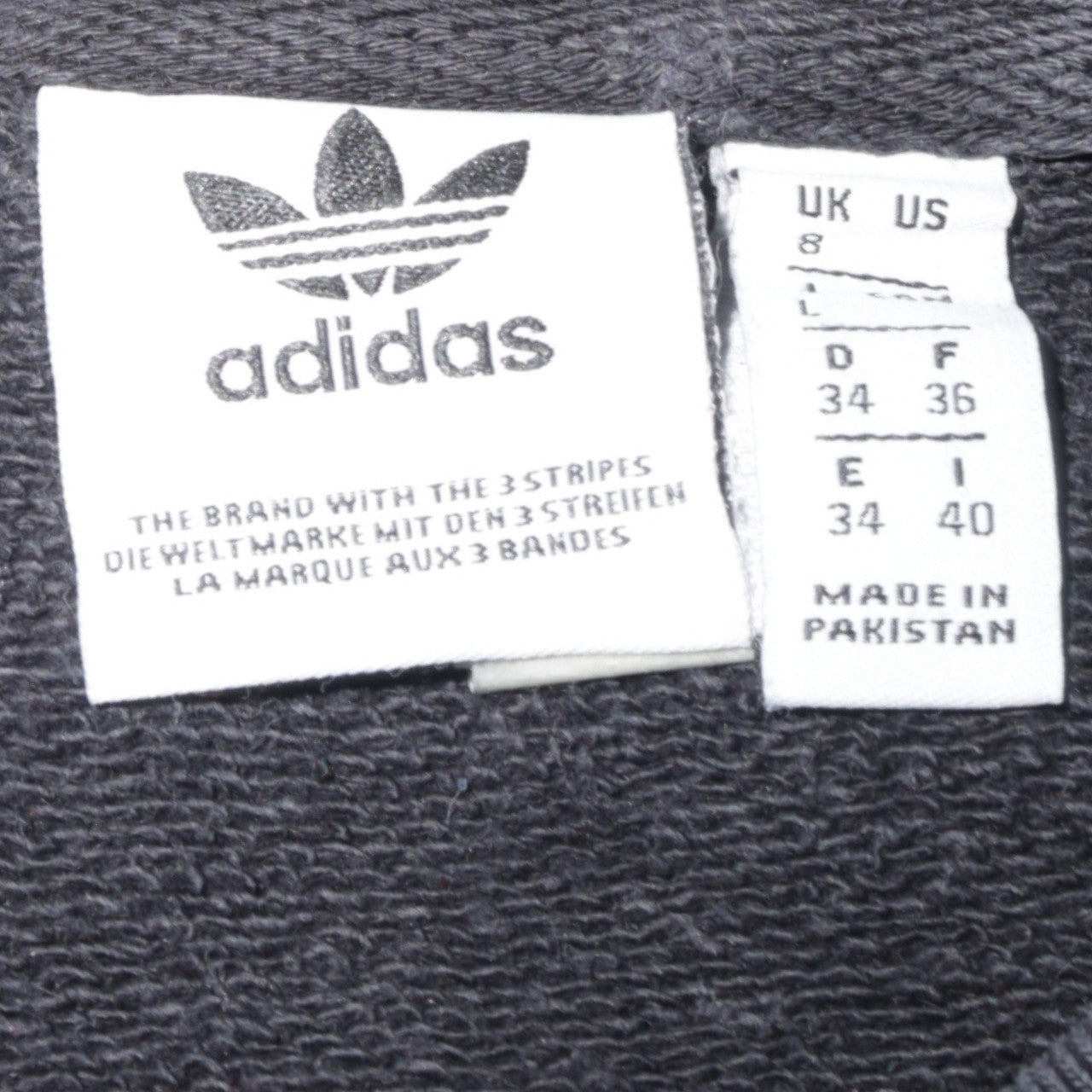 Womens UK Size 8 adidas Black Pullover Sweatshirt