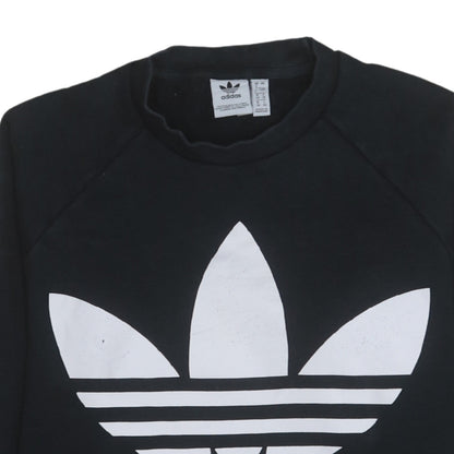 Womens UK Size 8 adidas Black Pullover Sweatshirt