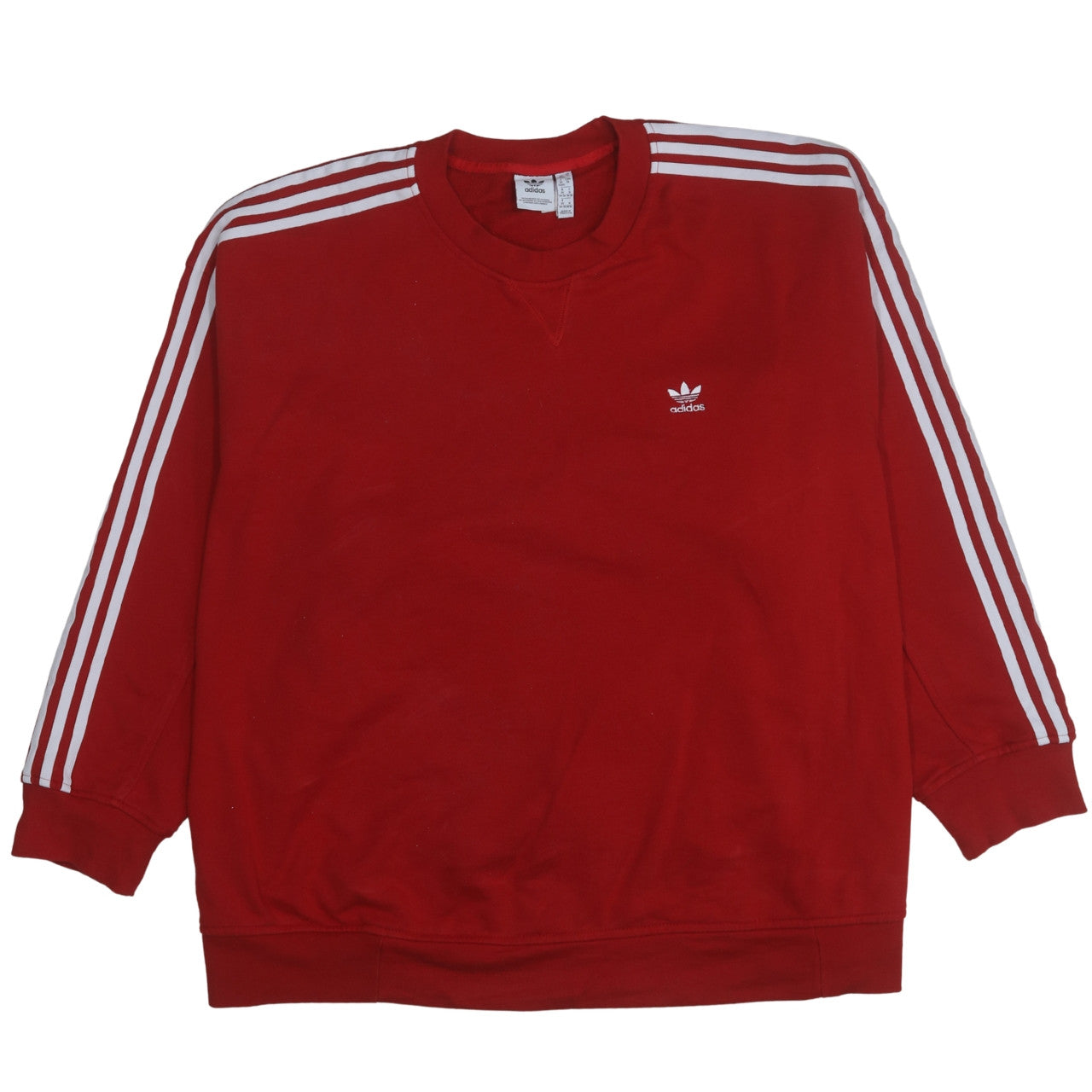Womens UK Size 3XL adidas Red Pullover Sweatshirt