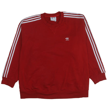 Womens UK Size 3XL adidas Red Pullover Sweatshirt