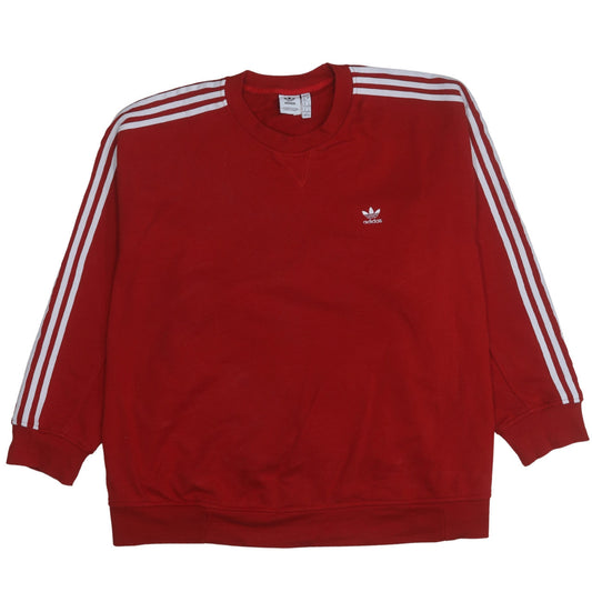 Womens UK Size 3XL adidas Red Pullover Sweatshirt