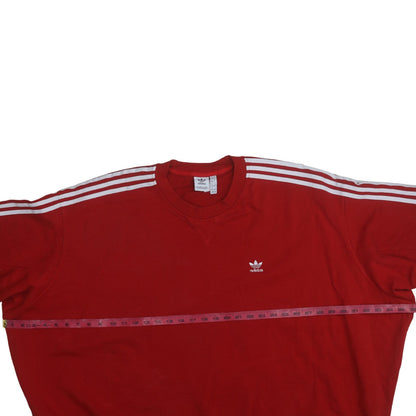 Womens UK Size 3XL adidas Red Pullover Sweatshirt