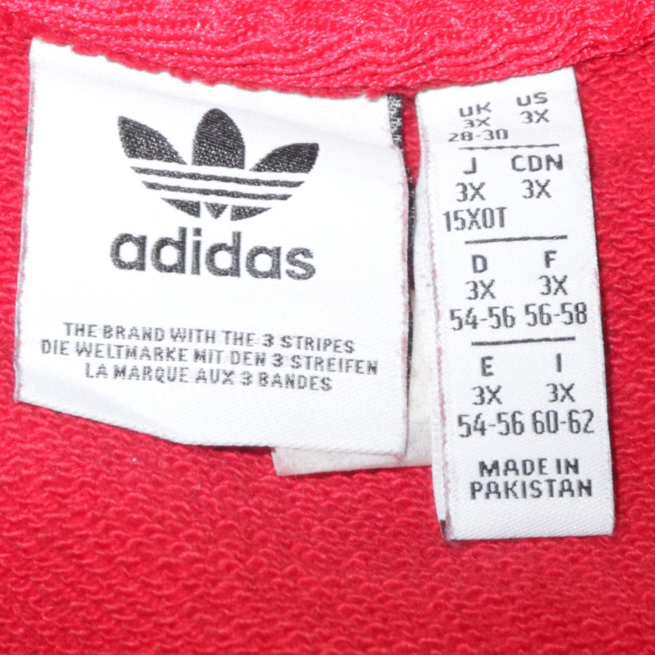 Womens UK Size 3XL adidas Red Pullover Sweatshirt