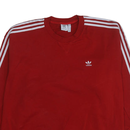 Womens UK Size 3XL adidas Red Pullover Sweatshirt