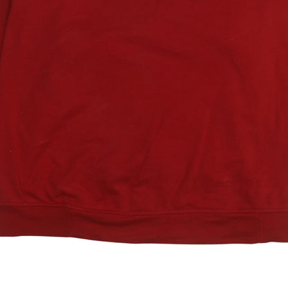Womens UK Size 3XL adidas Red Pullover Sweatshirt