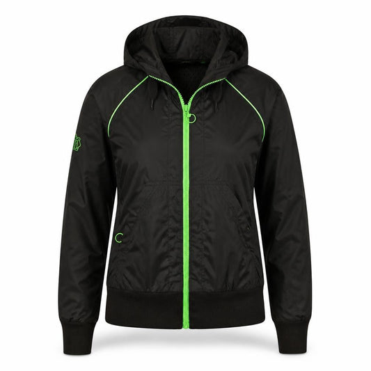 Womens UK Size 10 PUMA Black Windbreaker Coat