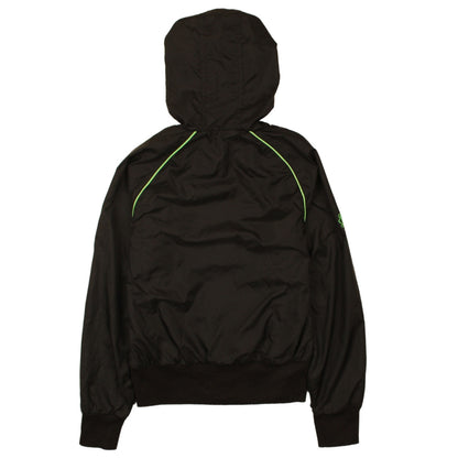 Womens UK Size 10 PUMA Black Windbreaker Coat