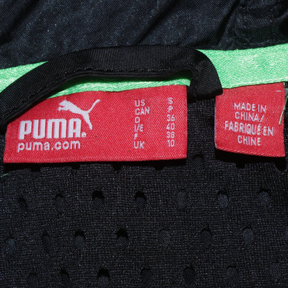 Womens UK Size 10 PUMA Black Windbreaker Coat