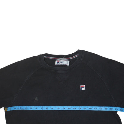 Mens UK Size L FILA Black Pullover Sweatshirt