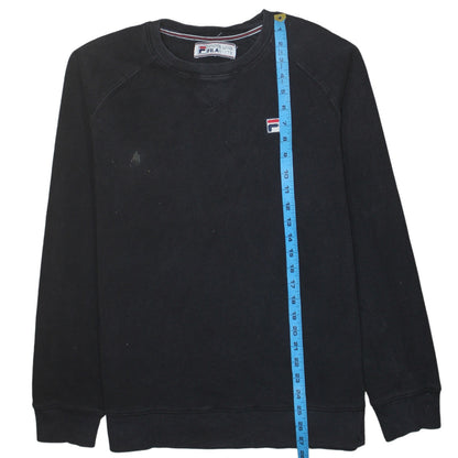 Mens UK Size L FILA Black Pullover Sweatshirt