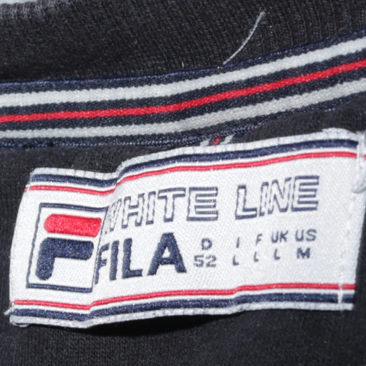 Mens UK Size L FILA Black Pullover Sweatshirt