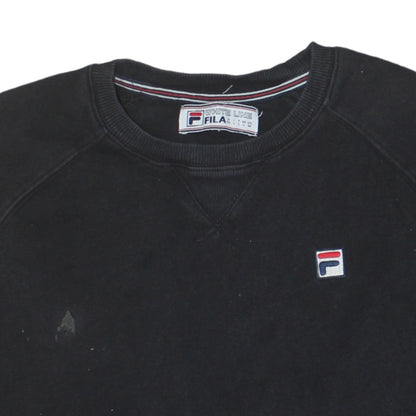 Mens UK Size L FILA Black Pullover Sweatshirt