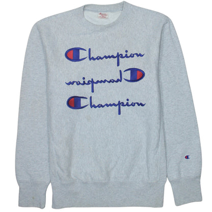 Mens UK Size XL Champion Grey Pullover Sweatshirt