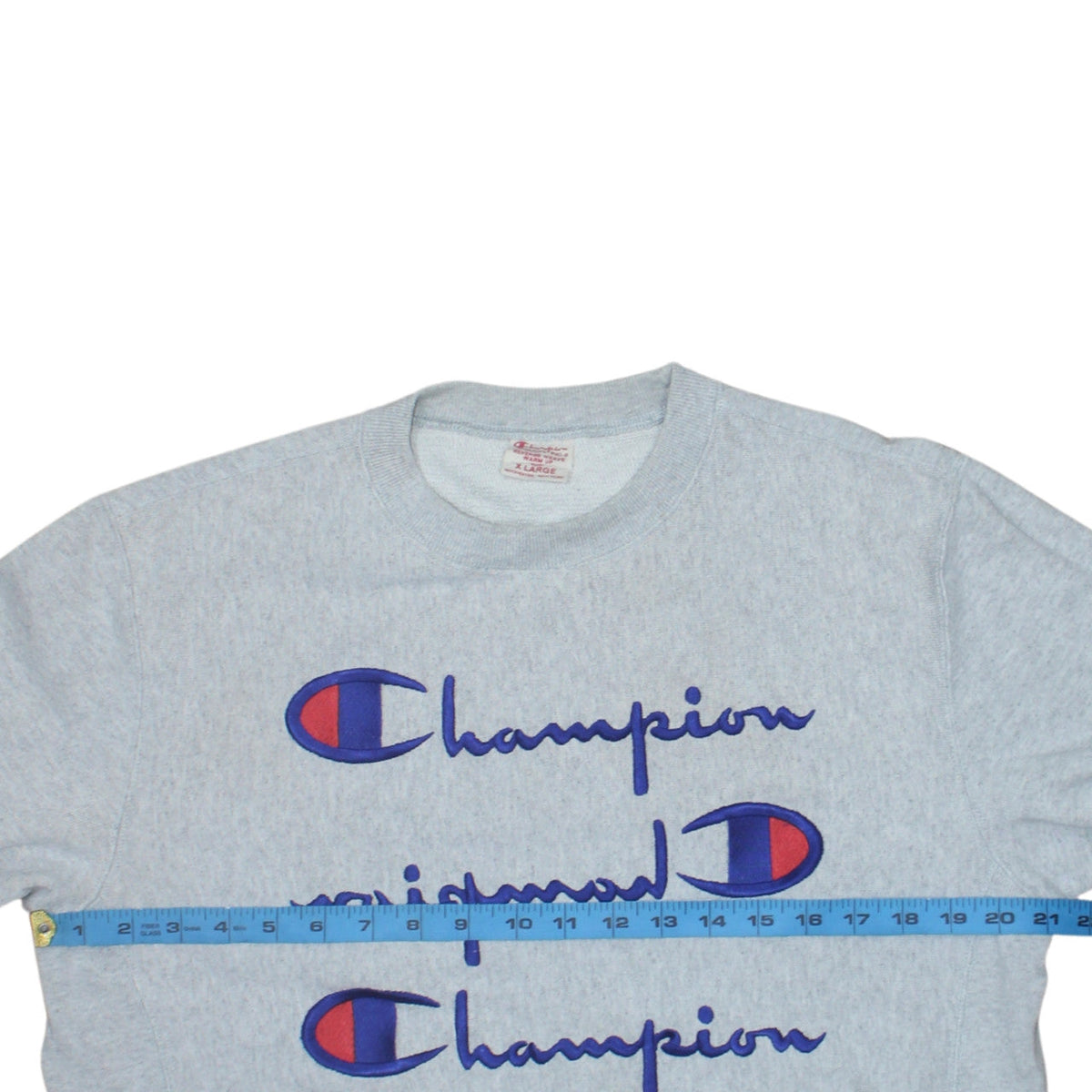 Mens UK Size XL Champion Grey Pullover Sweatshirt