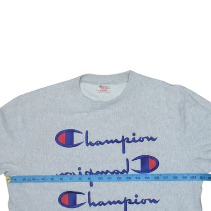Mens UK Size XL Champion Grey Pullover Sweatshirt